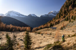 Mountainbiken im Tessin - Abfahrt auf die Alp
